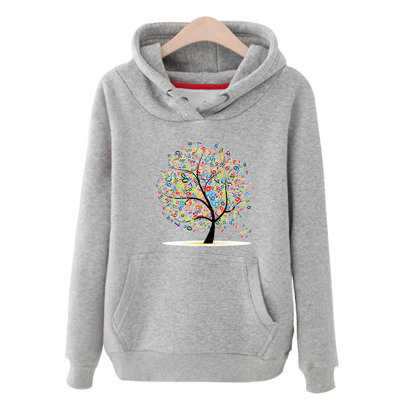 2018 Student Hoodie Dames Lange Mouwen Jas Trend Nieuw