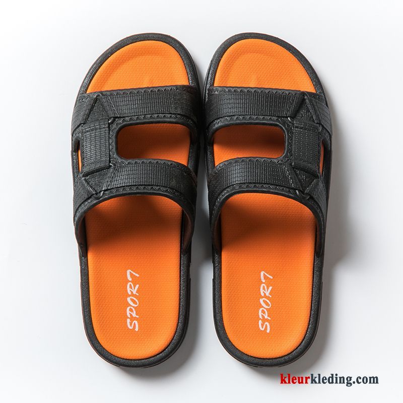 Antislip Slippers Mannen Lovers Binnen Zomer Badkamer Bovenkleding Heren Zwart