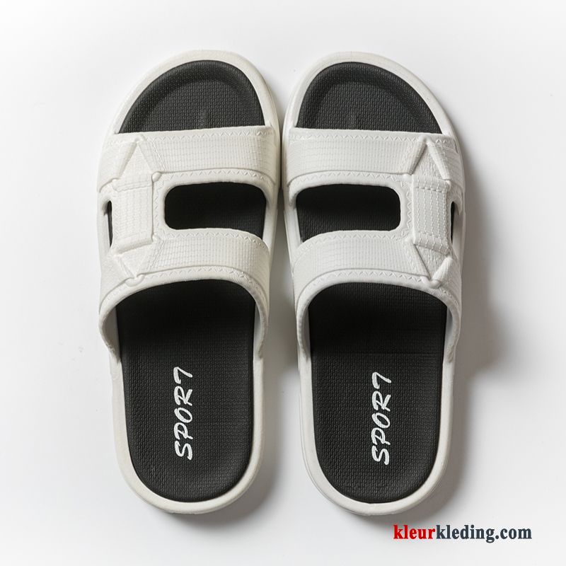 Antislip Slippers Mannen Lovers Binnen Zomer Badkamer Bovenkleding Heren Zwart