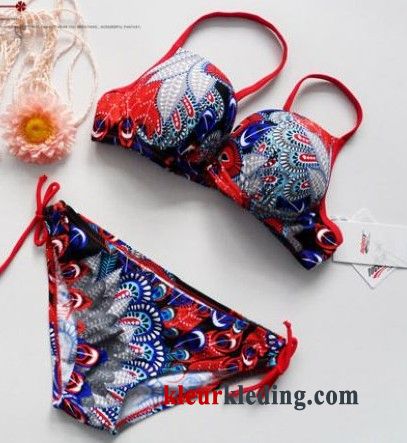 Bikini Grote Bh Zwemkleding Staal Kleur Helder Grote Kop Zwempak Dames