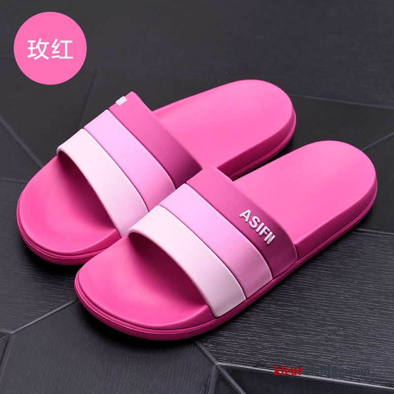 Binnen Pantoffels Kleur Mannen Lovers Slippers Badkamer Zomer Dames