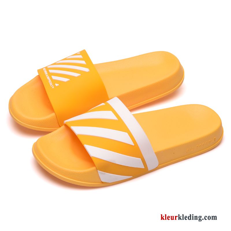 Binnen Slippers Zomer Vrouwen Badkamer Pantoffels Bovenkleding Antislip Dames Geel