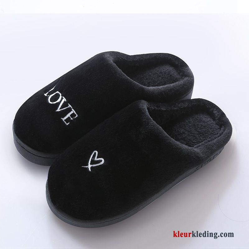 Binnen Winter Vrouwen 2018 Mooie Mannen Slippers Lovers Heren Grijs