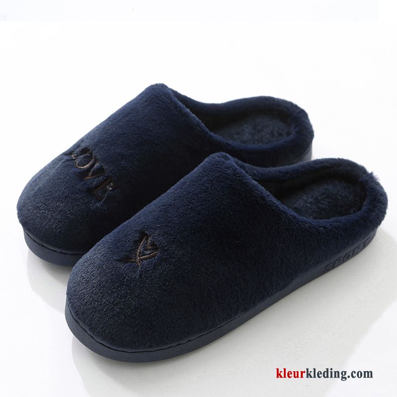 Binnen Winter Vrouwen 2018 Mooie Mannen Slippers Lovers Heren Grijs