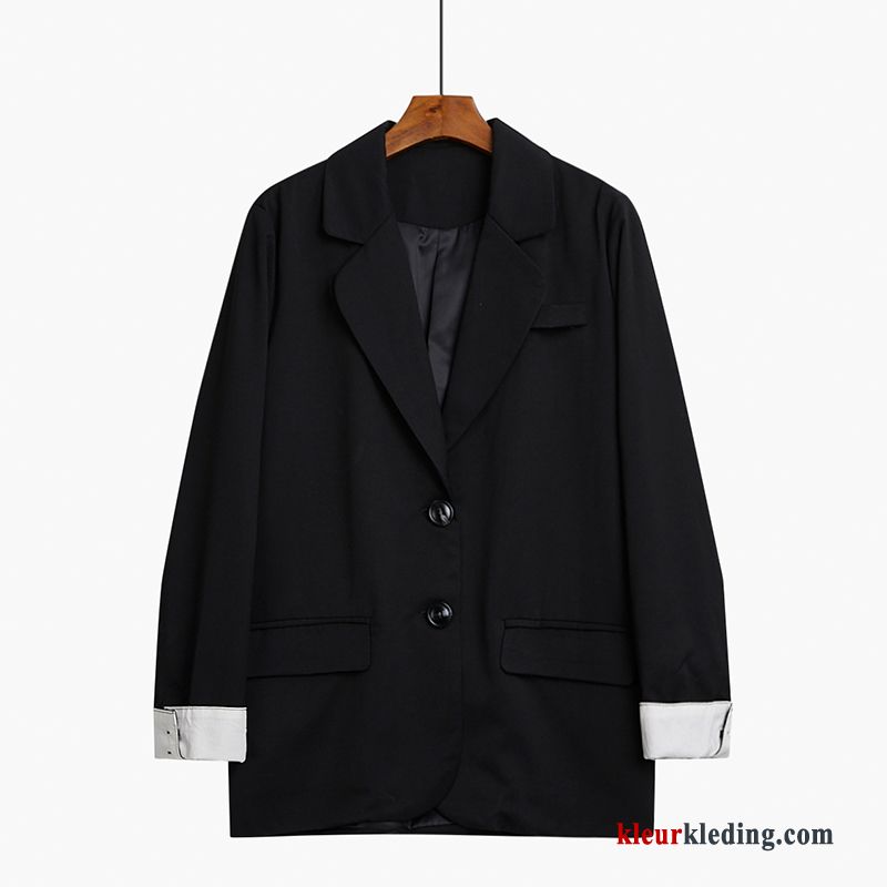 Blazer Losse Brits Pak Jasje Mini Herfst Voorjaar Dunne Casual Dames