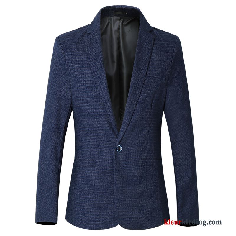 Blazer Trend Winter Herfst Heren Grijs Jas Pak Jasje