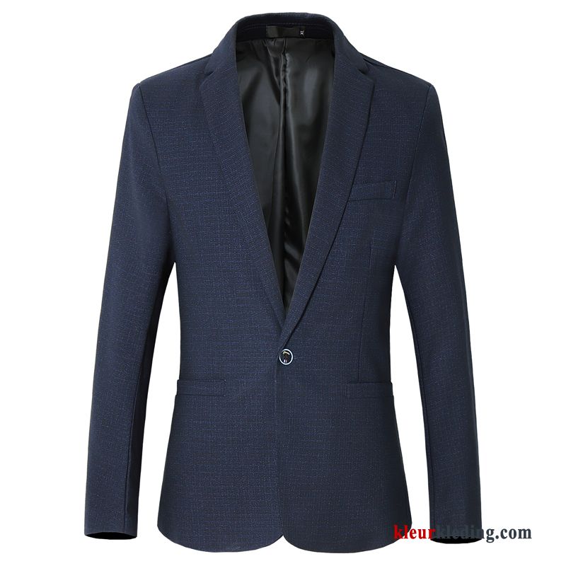 Blazer Trend Winter Herfst Heren Grijs Jas Pak Jasje