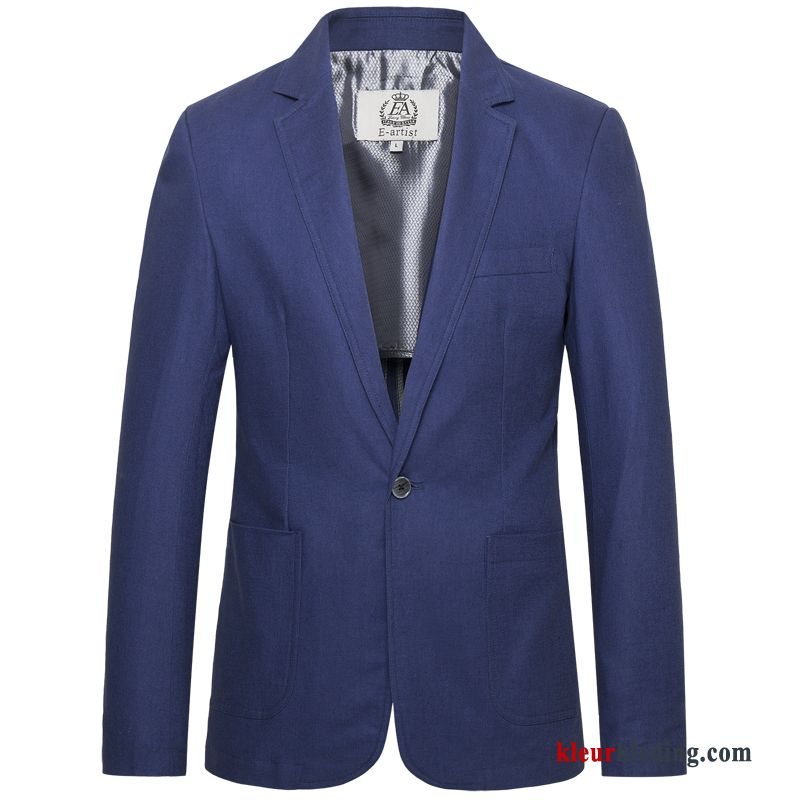 Blazer Voorjaar Grote Maten Heren Pak Dun Jas 2018 Slim Fit