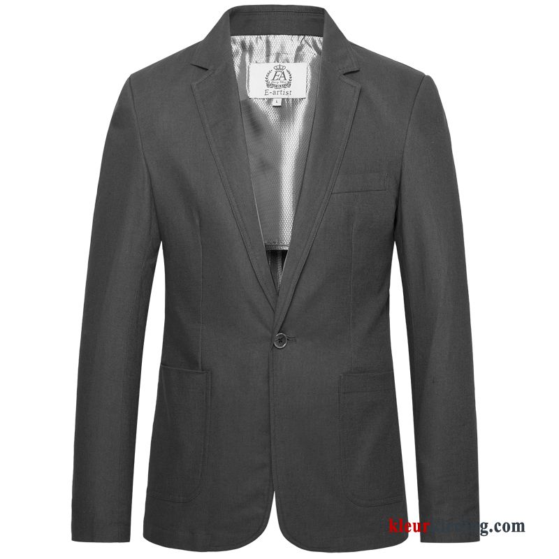 Blazer Voorjaar Grote Maten Heren Pak Dun Jas 2018 Slim Fit