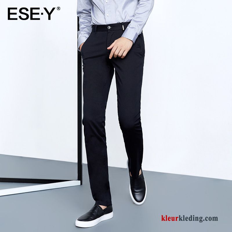 Broek Bedrijf Slim Fit Jeugd Casual Broek Heren Trend Wit