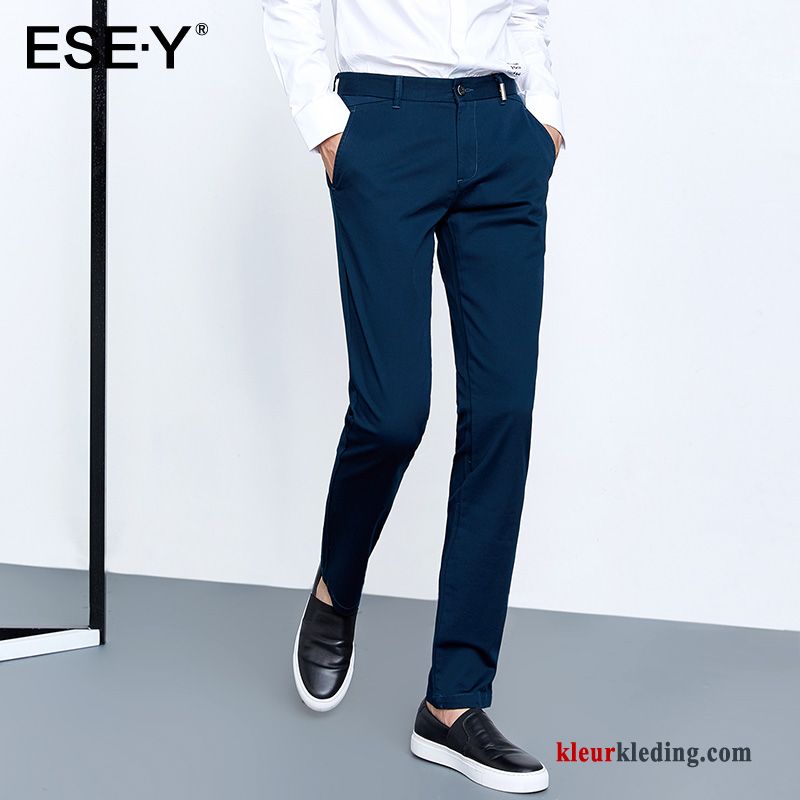 Broek Bedrijf Slim Fit Jeugd Casual Broek Heren Trend Wit