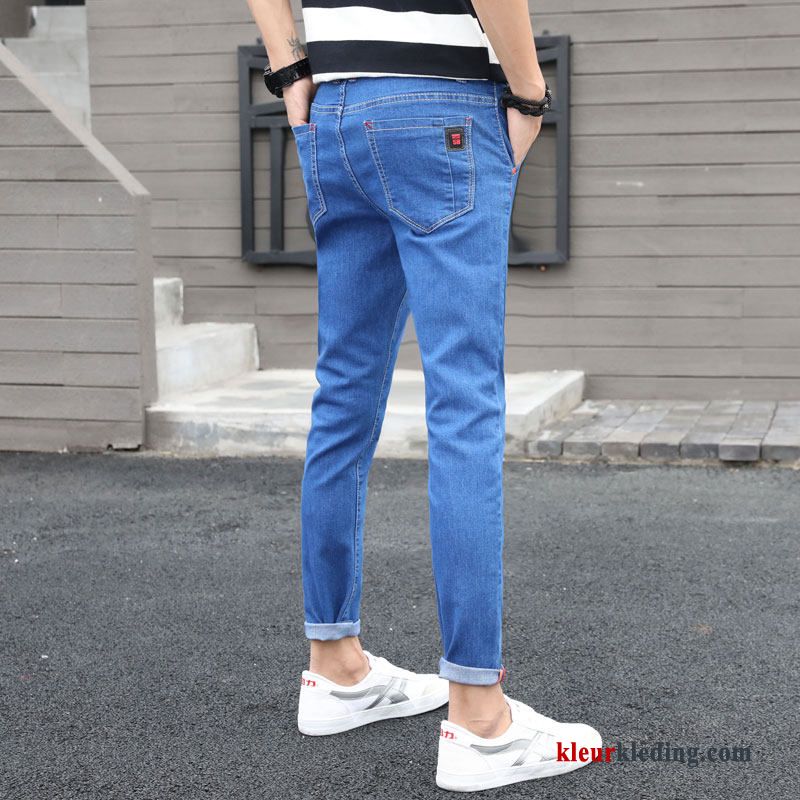 Broek Casual Mini Heren Zomer Spijkerbroek Jeans Zwart Trend