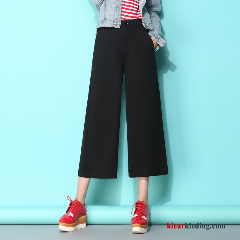 Broek Mode Nieuw Herfst Dames Wit Hoge Taille 2018 Zomer