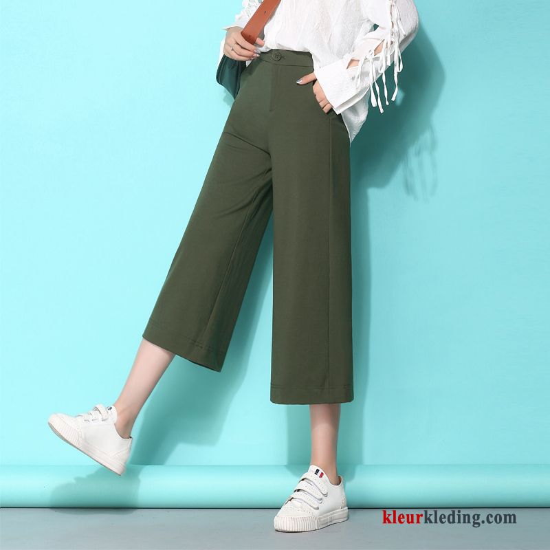 Broek Mode Nieuw Herfst Dames Wit Hoge Taille 2018 Zomer