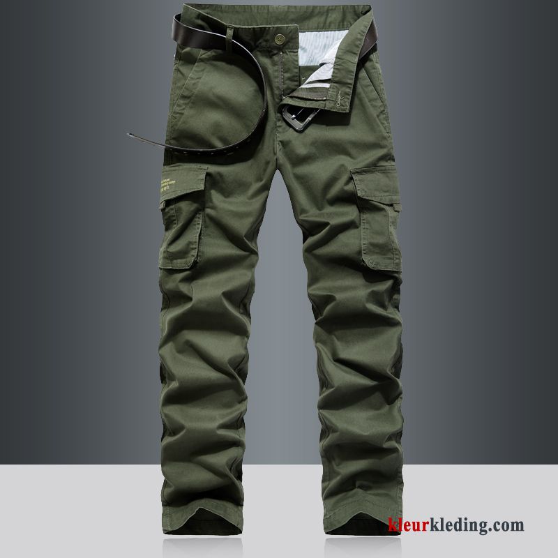 Broek Rechtdoor Heren Losse Cargo Broek Casual Broek Meer Zakken Voorjaar