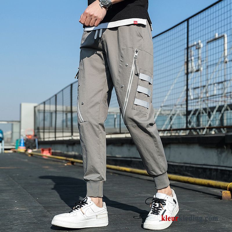 Cargo Broek Groen Lange Mannelijk Voorjaar Sport Casual Zomer Heren