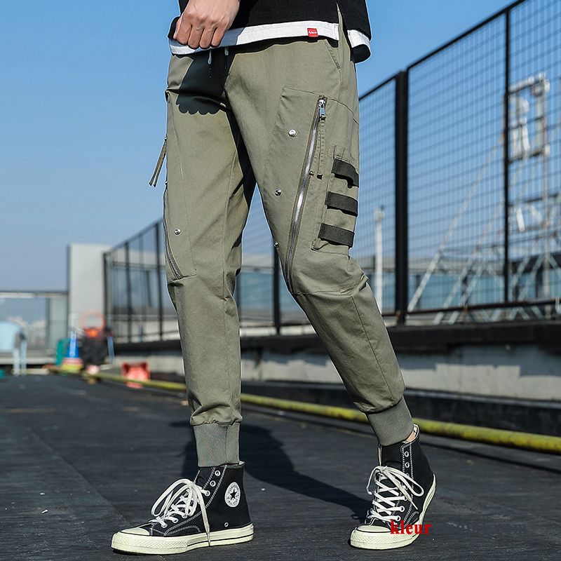 Cargo Broek Groen Lange Mannelijk Voorjaar Sport Casual Zomer Heren