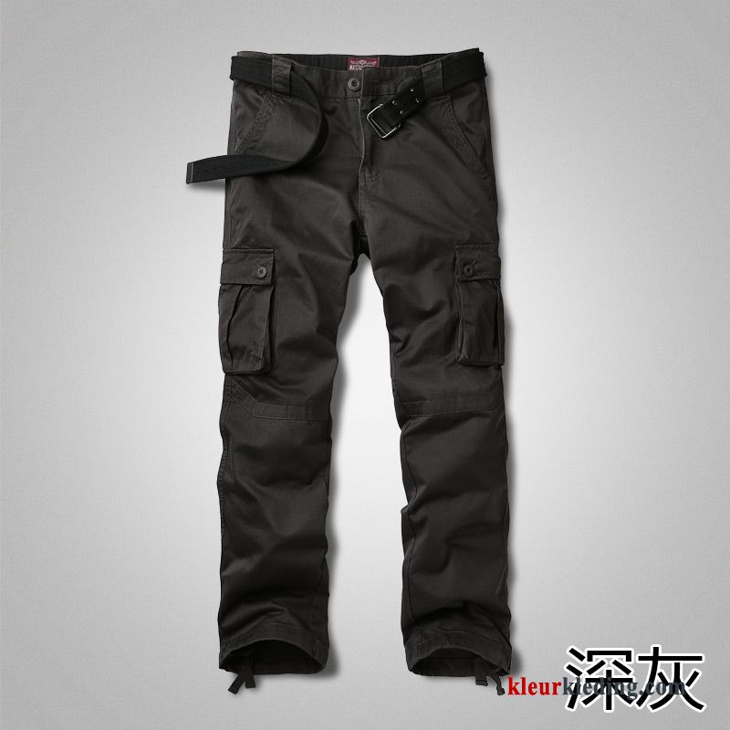 Cargo Broek Heren Broek Mannelijk Voorjaar Outdoor Meer Zakken Rechtdoor Potlood Broek