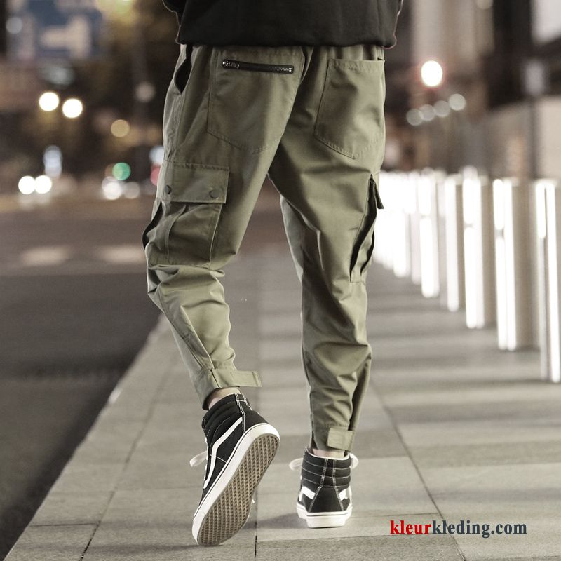 Cargo Broek Heren Sport Trend Trendy Merk Casual Broek Groen Nieuw Voorjaar