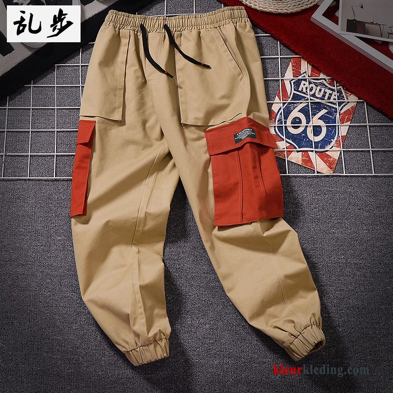 Cargo Broek Herfst Nieuw Broek Sport Trend Heren Khaki Losse