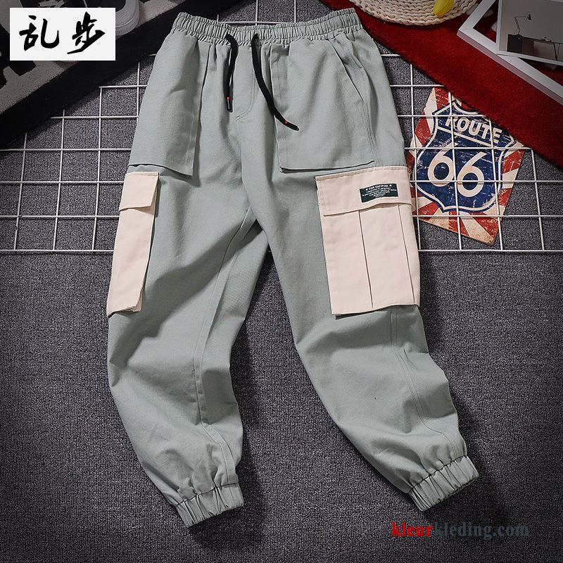 Cargo Broek Herfst Nieuw Broek Sport Trend Heren Khaki Losse