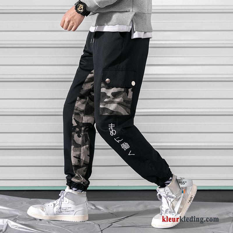 Cargo Broek Joggingbroek Strak Heren Losse Groen Voorjaar Trendy Merk