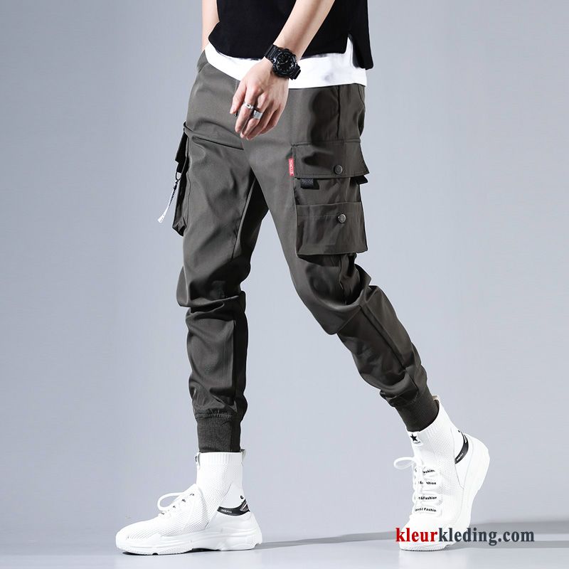 Cargo Broek Trendy Merk Broek Strak Casual Broek Heren Super Khaki Harlan