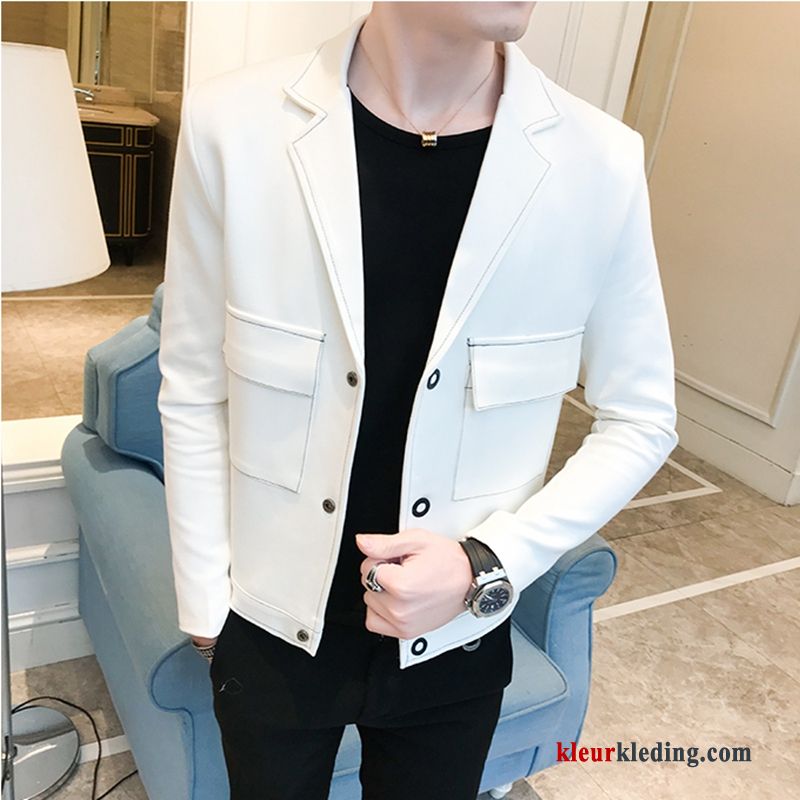 Casual Blazer Trend Brits Heren Jas Jack Rood