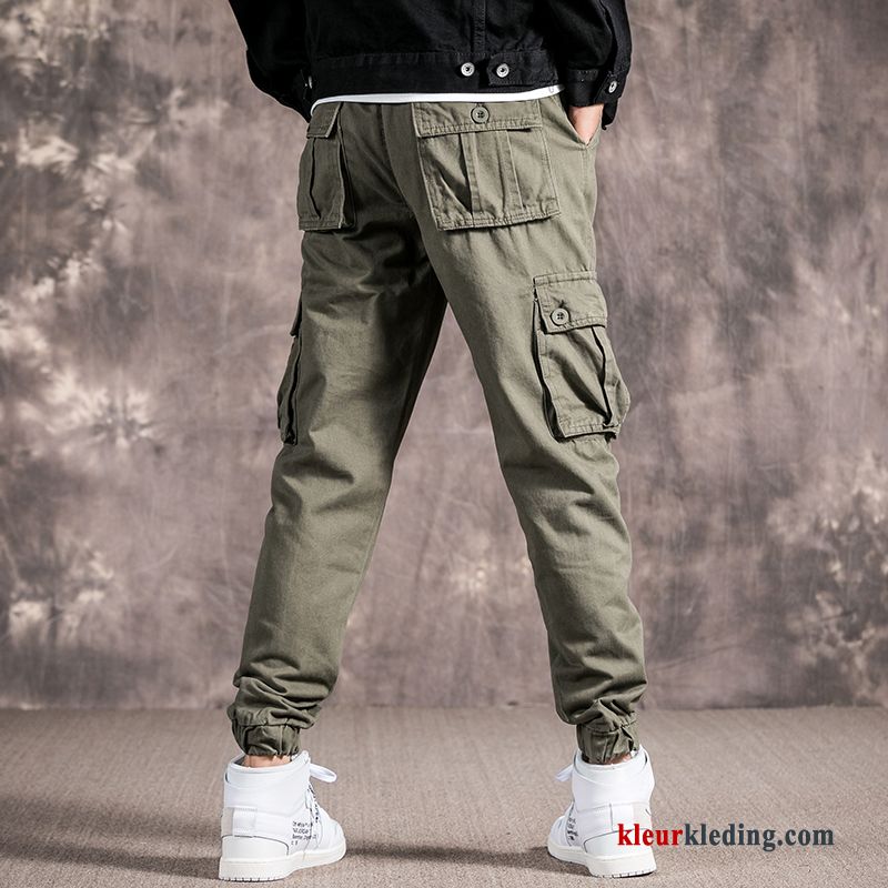 Casual Broek Dun Losse Cargo Broek Rechtdoor Heren Zomer Harlan