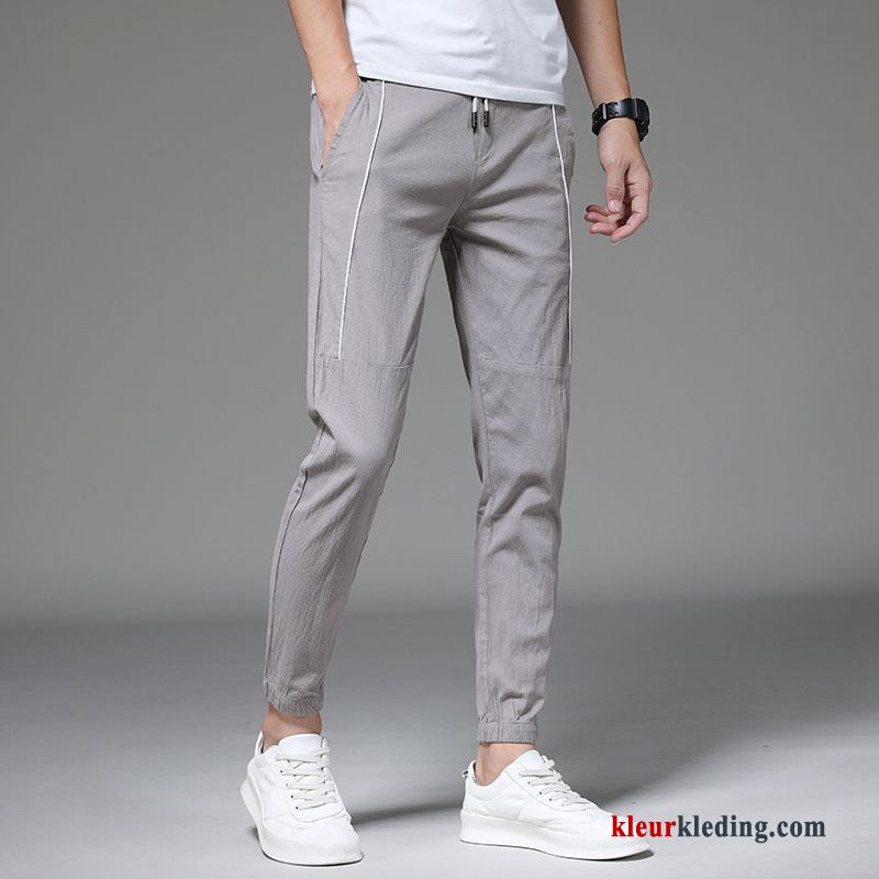 Casual Broek Dunne Zomer Potlood Broek Trend Heren Mannelijk Slim Fit