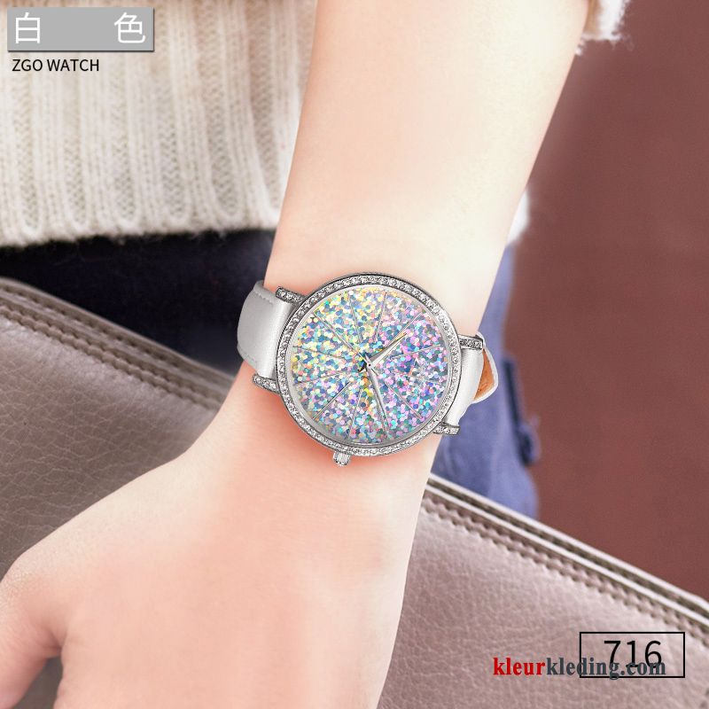 Casual Kleur Dames Eenvoudig Sterrenhemel Waterdicht Mode Horloge