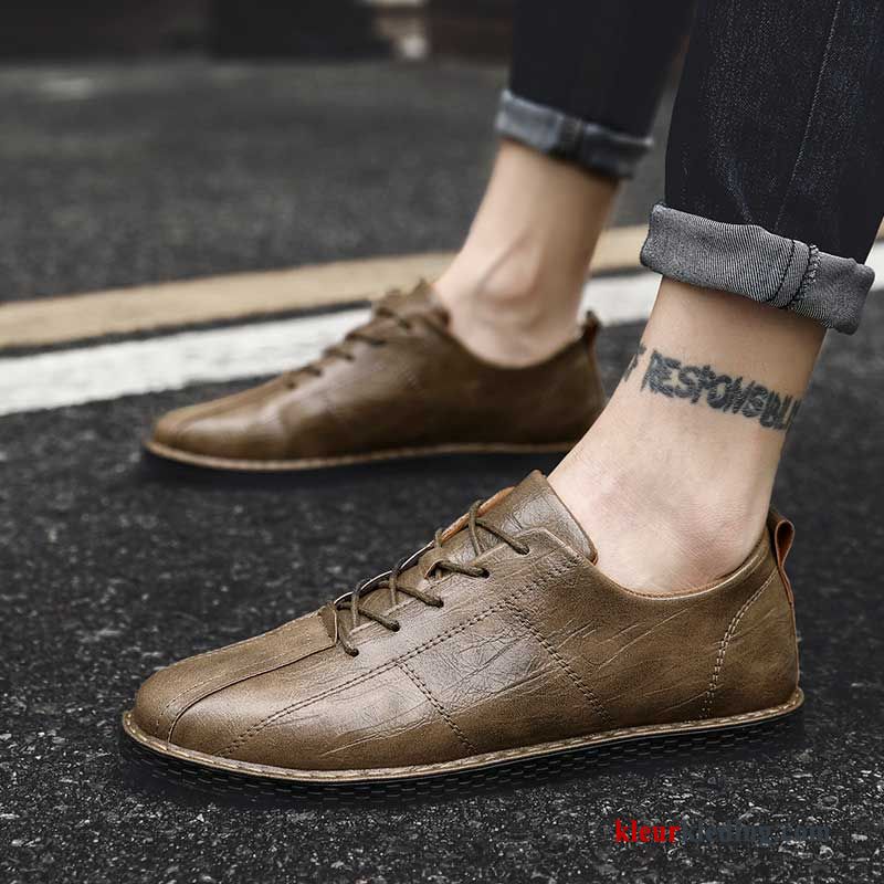 Casual Mannen Voorjaar Trend Schoenen Brits Bedrijf Leren Schoenen Heren