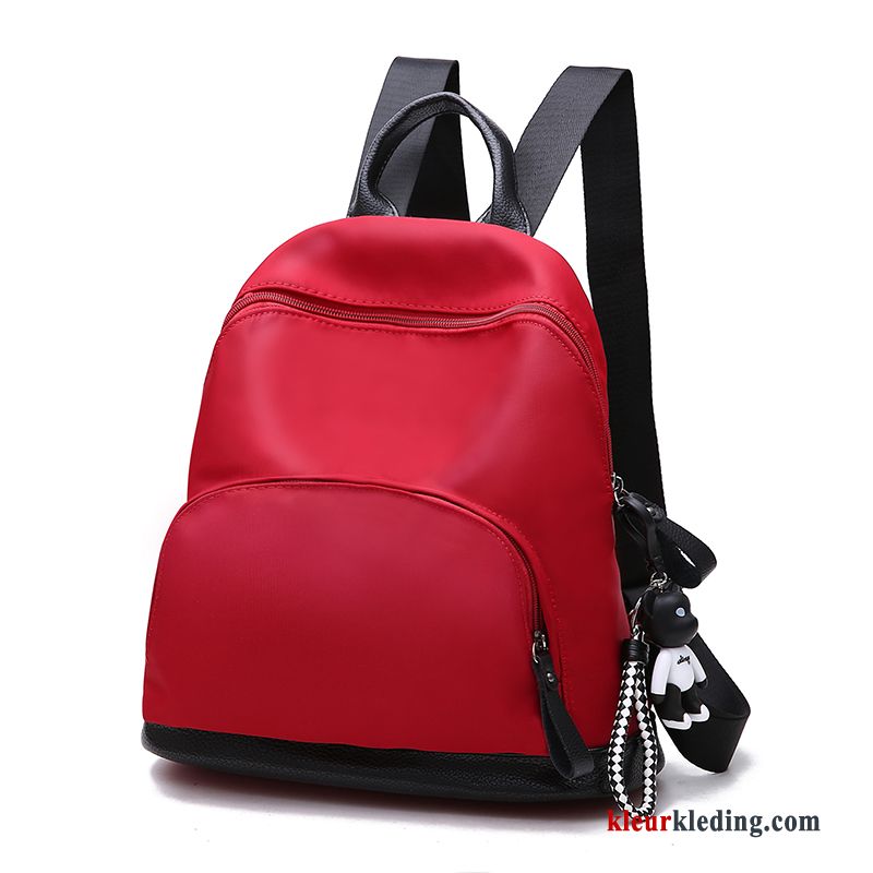 Casual Nylon Rugzak Tas 2018 Schooltas Nieuw Dames Rood