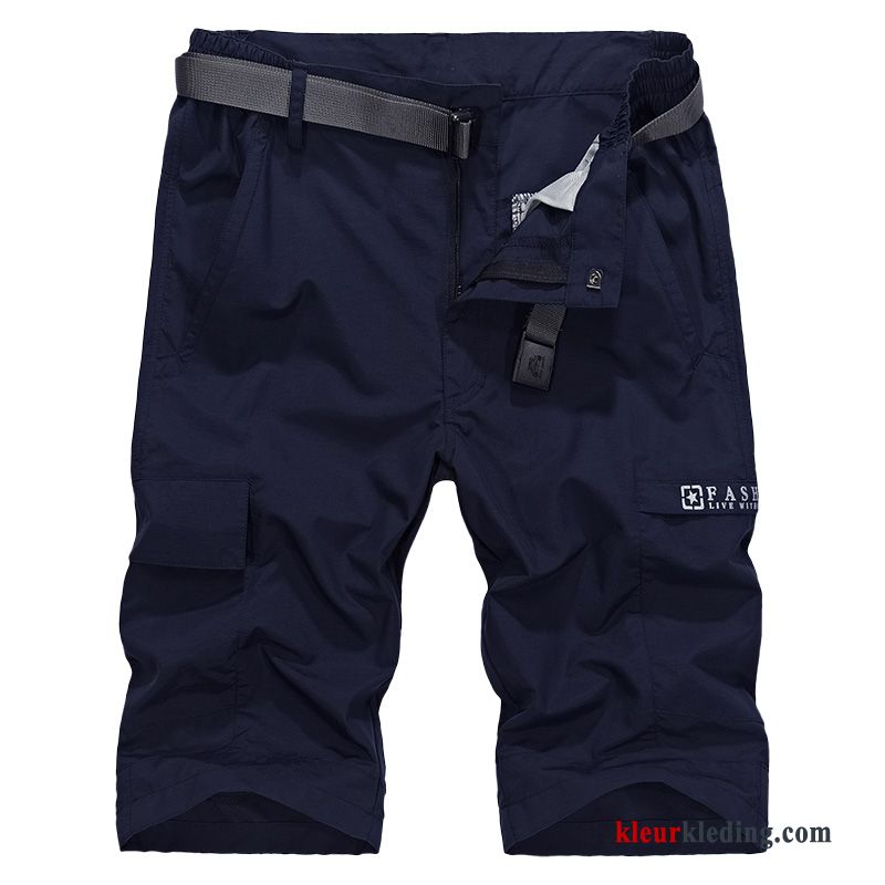 Casual Outdoor Heren Losse Grote Maten Cargo Snel Droog Korte Broek