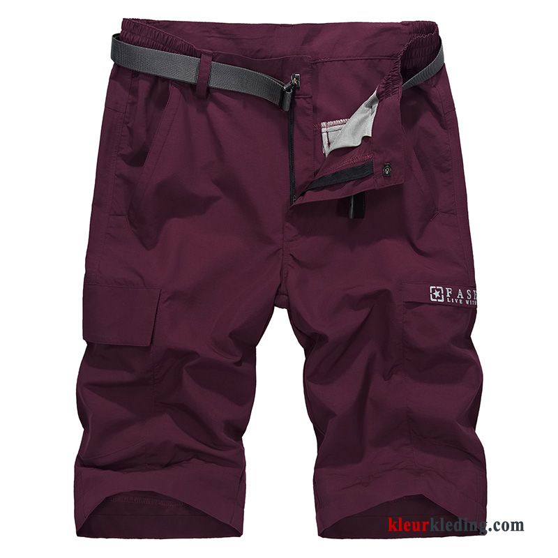 Casual Outdoor Heren Losse Grote Maten Cargo Snel Droog Korte Broek