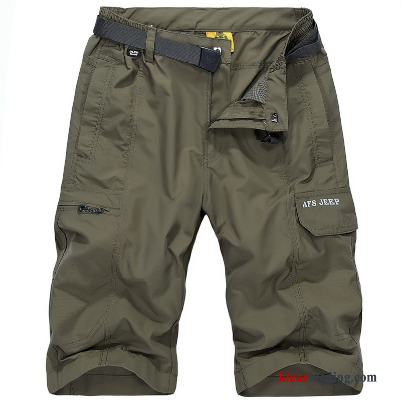 Casual Outdoor Heren Losse Grote Maten Cargo Snel Droog Korte Broek