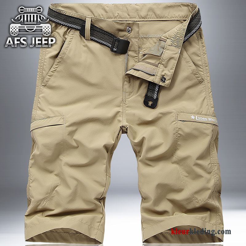 Casual Outdoor Heren Losse Grote Maten Cargo Snel Droog Korte Broek