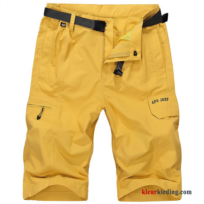 Casual Outdoor Heren Losse Grote Maten Cargo Snel Droog Korte Broek