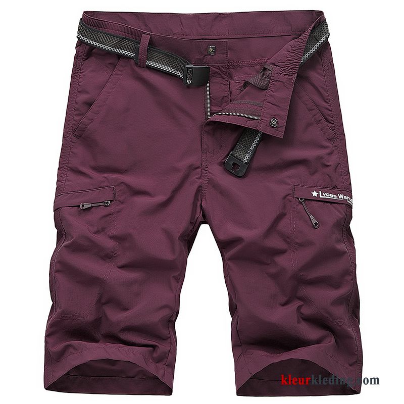 Casual Outdoor Heren Losse Grote Maten Cargo Snel Droog Korte Broek