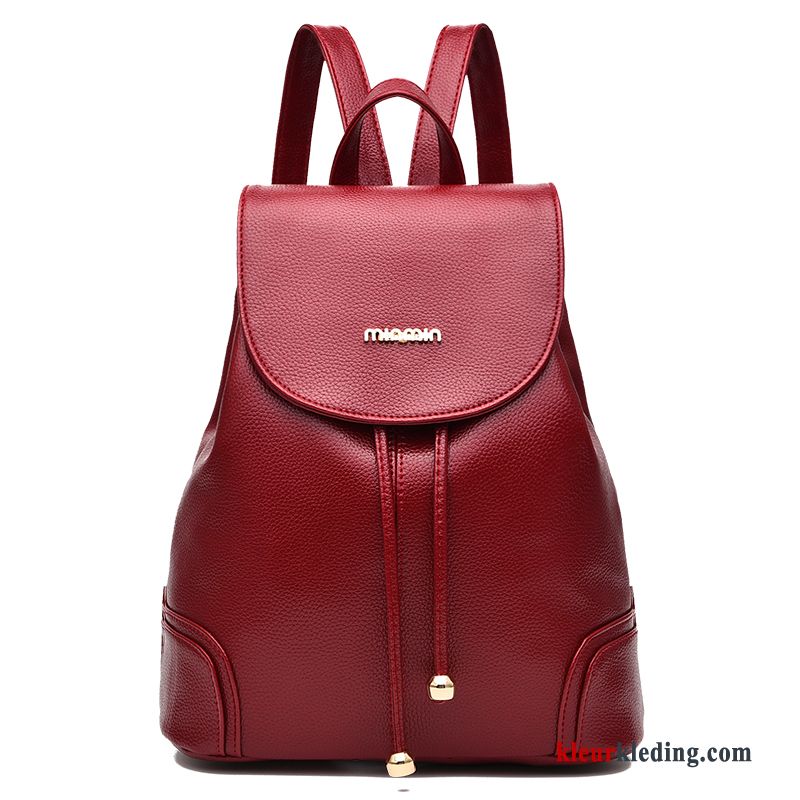 Dame Nieuw Rugzak Zoet Dames Casual Tas Reizen Rood