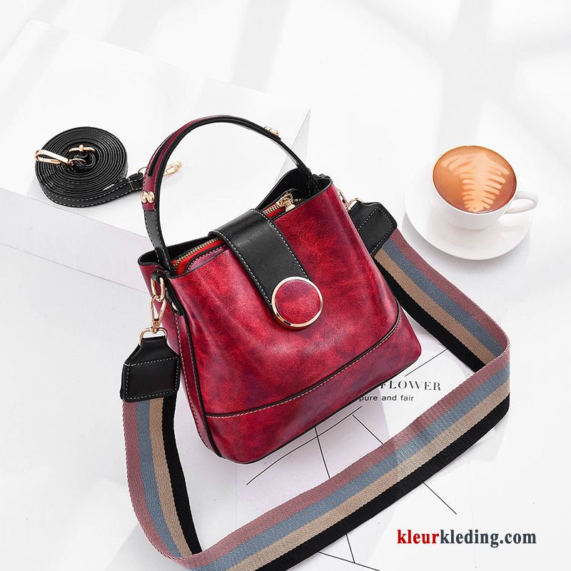 Dames 2019 Mesh Zomer Messenger Tas Mode Schoudertas Trend Grote Capaciteit Rood Zwart