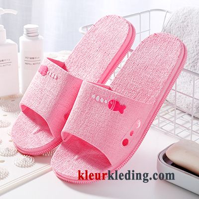 Dames Binnen Slippers Pantoffels Antislip Zachte Zolen Badkamer Mooie Mannen