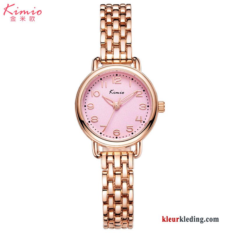 Dames Casual Student Quartz Horloge Kant Mode Schattig Trend Eenvoudig Wit Zilver