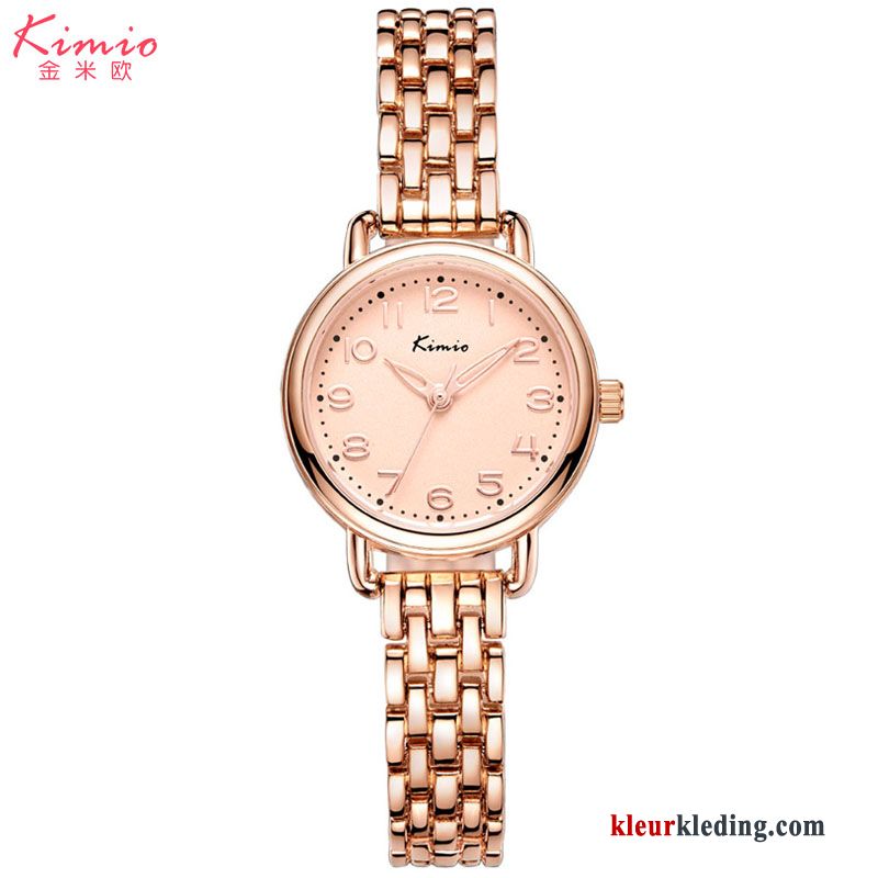 Dames Casual Student Quartz Horloge Kant Mode Schattig Trend Eenvoudig Wit Zilver