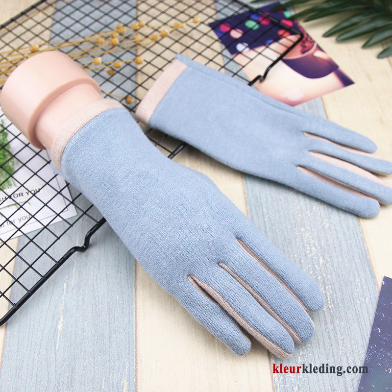 Dames Handschoen Schattig Dun Blijf Warm Winter Herfst Touchscreen Student Mode