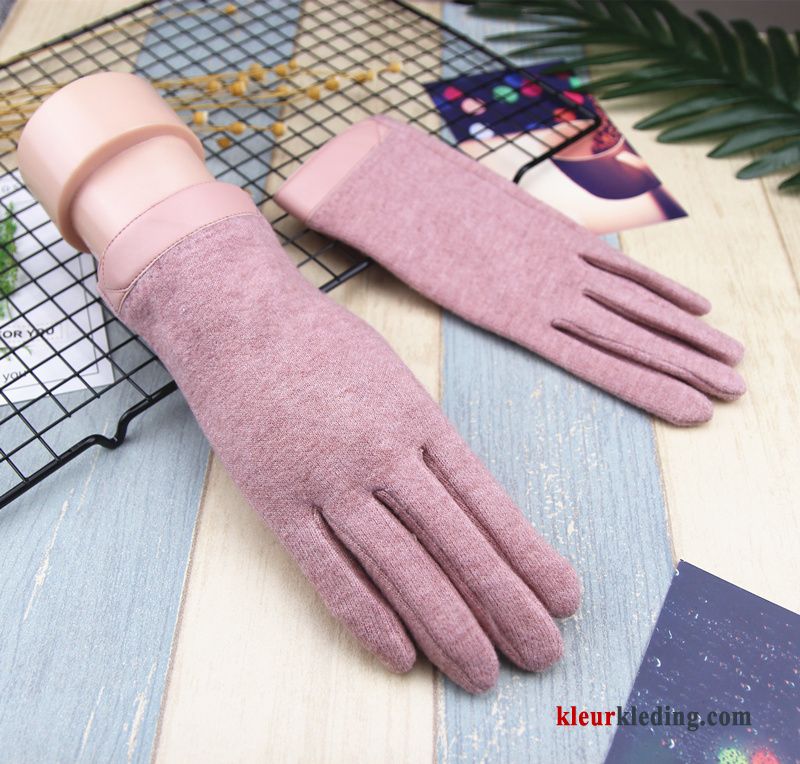 Dames Herfst Dun Student Winter Blijf Warm Schattig Touchscreen Handschoen