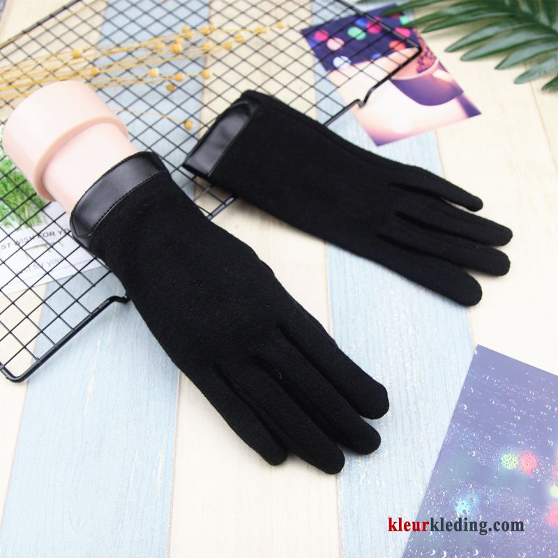 Dames Herfst Dun Student Winter Blijf Warm Schattig Touchscreen Handschoen