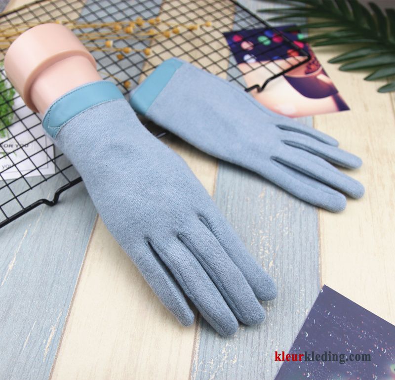Dames Herfst Dun Student Winter Blijf Warm Schattig Touchscreen Handschoen