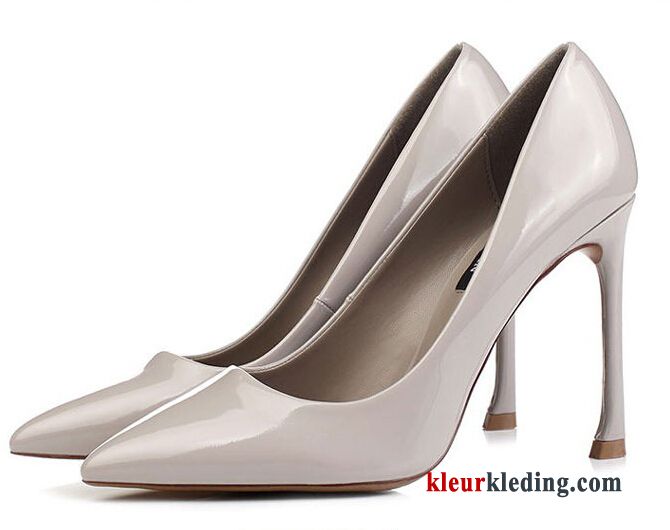 Dames Hoge Hakken Dunne Schoenen Werk Pumps Voorjaar Sexy Herfst Elegante Blauw Zwart