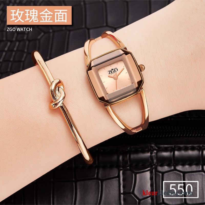 Dames Horloge Mode Casual Student 2018 Armbanden Waterdicht Elegante Nieuw Gouden